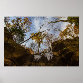 Hemlock Cliffs, Indiana im Herbst Poster