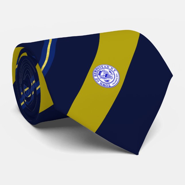Hempstead (New York) Stadtflagge Neck Tie Krawatte (Gerollt)
