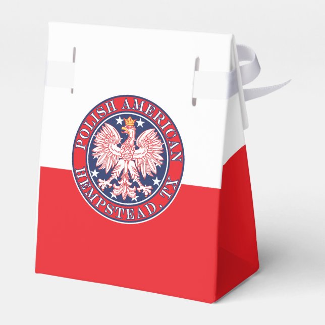 Hempstead Texas Polnischer Adler Geschenkschachtel (Rückseite)