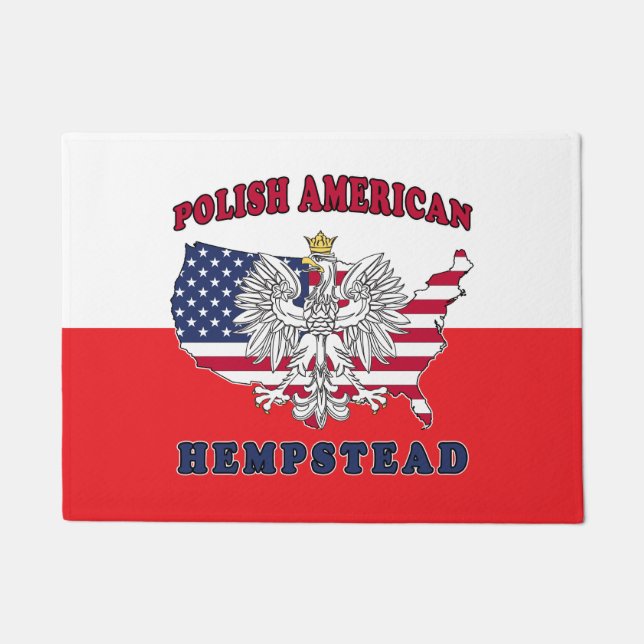 Hempstead Texas Polnischer Amerikaner Fußmatte (Vorderseite)