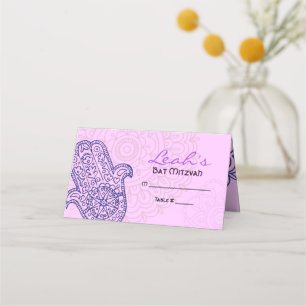 HEMSA HAND GOD Bat Mitzvah Sitzkarte - Beth2 Platzkarte