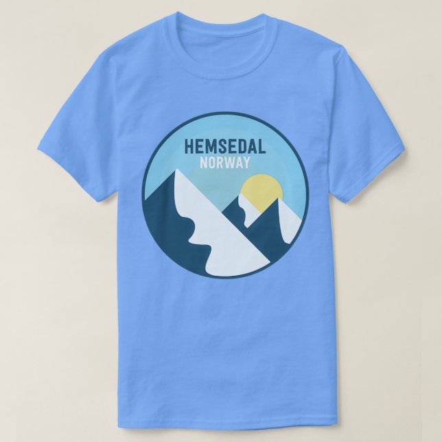 Hemsedal Norway Mountains T-Shirt (Design vorne)