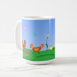 Hen and chicks Mug Kaffeetasse