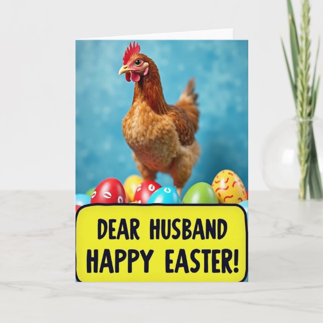 Hen And Egg Pattern Card Karte (Vorderseite)