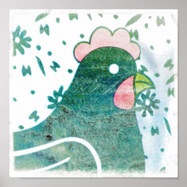 Hen Art Poster (Vorne)