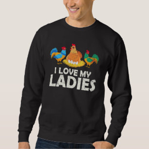 Hen Farm Animal Bauer Geflügel-Vogelgeflügel Sweatshirt