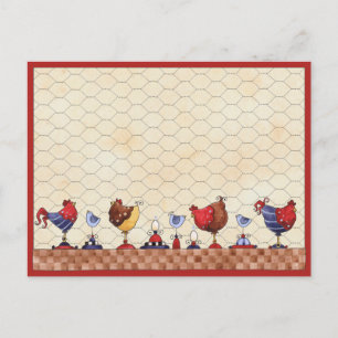 Hen House Postcard Postkarte