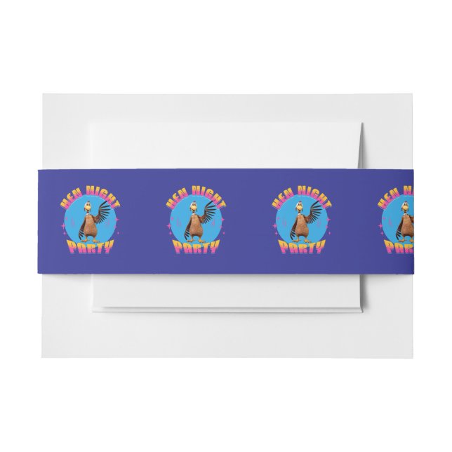 Hen Night Party Funny Junggeselinnen-Abschied Einladungsbanderole (Vorderseite Beispiel)