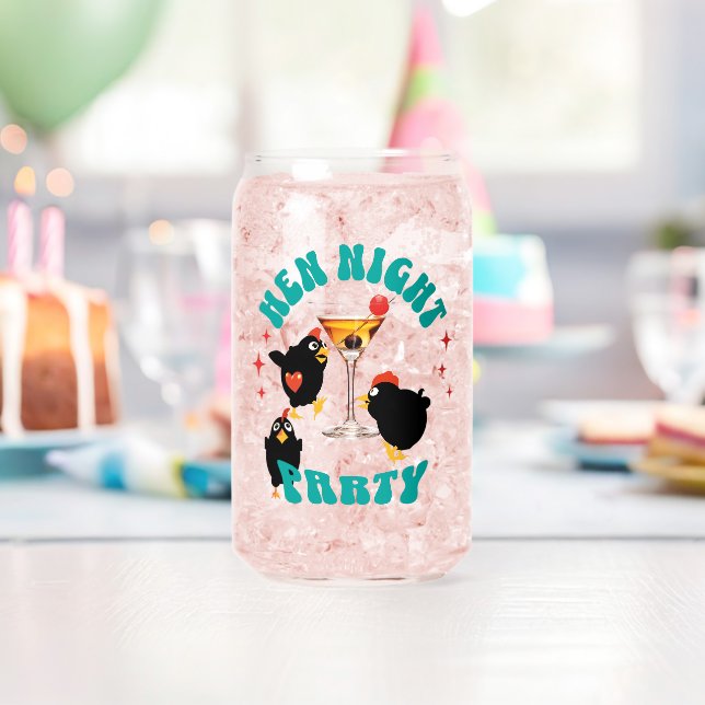 Hen Night Party, Junggeselinnen-Abschied Funny Hen Dosenglas (Insitu (Geburtstag))