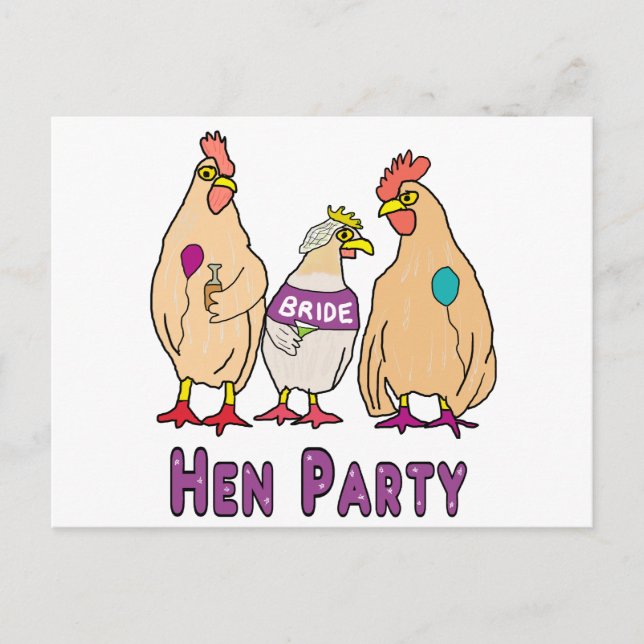 Hen Party Postkarte (Vorderseite)