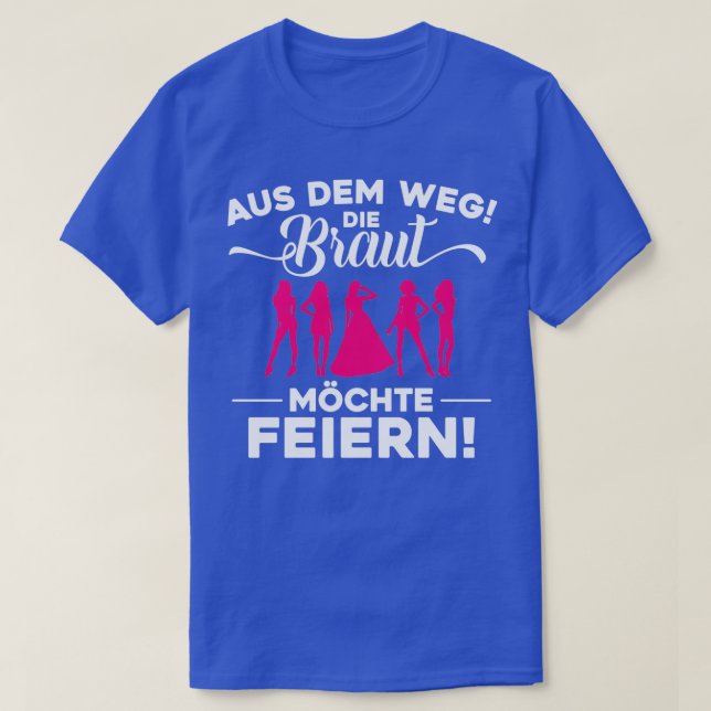 Hen Party Team Bride - Geschenk 6 T-Shirt (Design vorne)