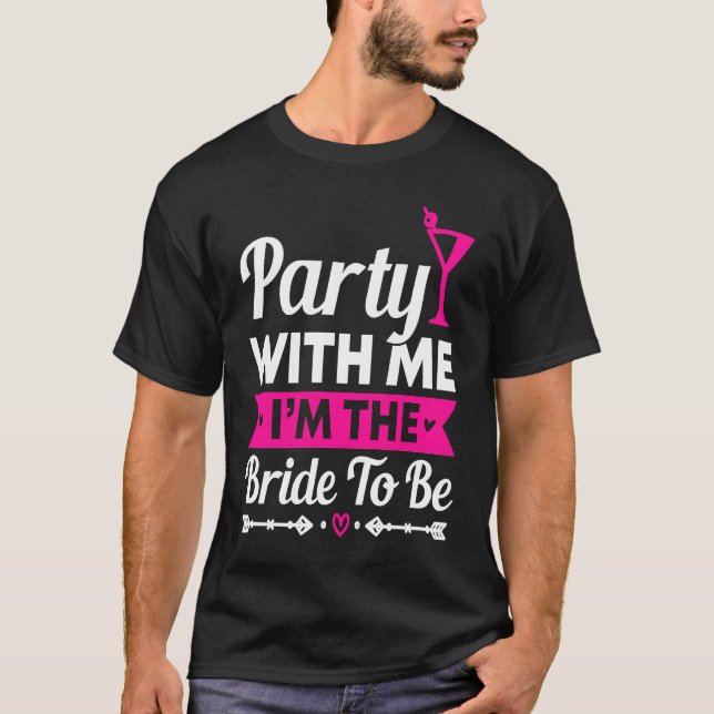 Hen Party Wedding Married Bachelor Bride To Be Bac T-Shirt (Vorderseite)