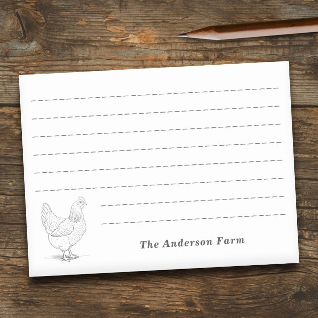 Hen Post-it Klebezettel (Farm Hen Post-it Notes)