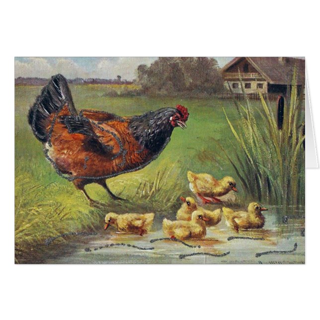 Hen und Ducklings (Vorderseite (Horizontal))