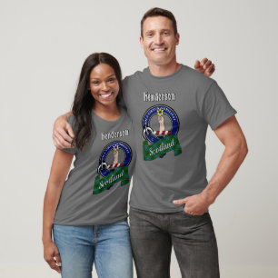 Henderson Clan-Abzeichen und Tartan T-Shirt