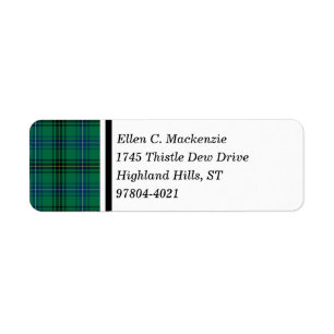 Henderson-Clanhellgrüner schottischer Tartan