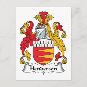 Henderson Familienwappen Postkarte