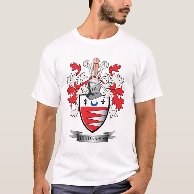 Henderson-Familienwappen-Wappen T-Shirt (Vorderseite)