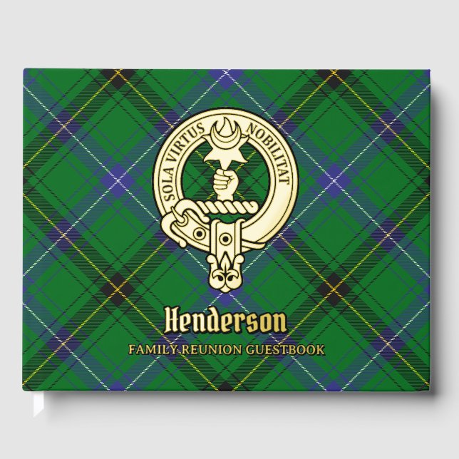 Henderson Family Wiedersehen Gästebuch (Vorderseite)