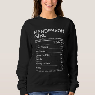 Henderson Girl Funny Nevada Heimat Sweatshirt