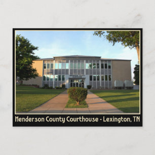 Henderson Landkreis Courthouse - Lexington, TN Postkarte