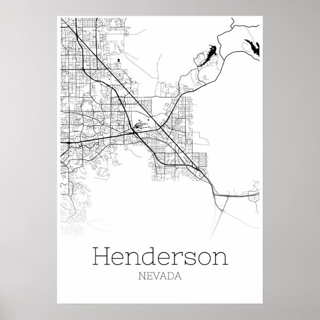 Henderson Map - Nevada - City Map Poster (Vorne)