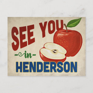 Henderson Nevada Apple - Vintage Travel Postkarte