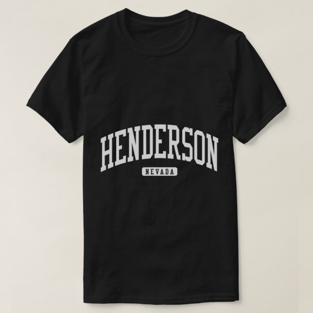 Henderson Nevada NV Uni University Style T-Shi T-Shirt (Design vorne)