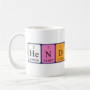 Henderson Periodenname Tasse
