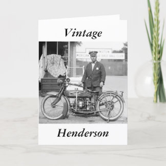Henderson-Polizei Motorcycle, 1922 Karte