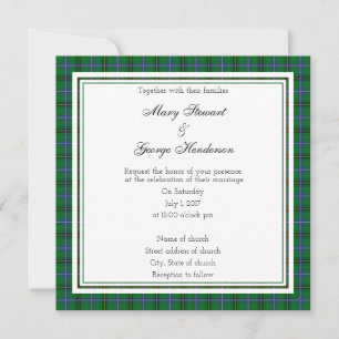 Henderson Scottish Wedding Square Einladung