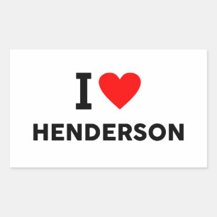 Henderson Stadt Vereinigte Staaten Amerika USA Lie Rechteckiger Aufkleber