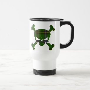 Hendersontartan-Schädel keine Fahne Reisebecher