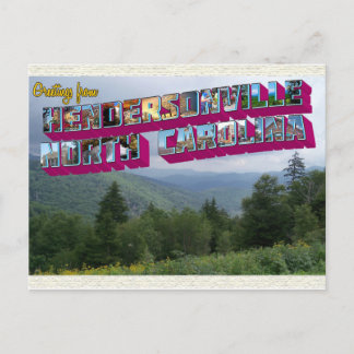 Hendersonville, NC Postkarte