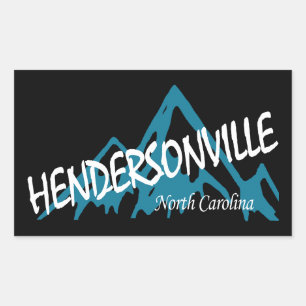 Hendersonville North Carolina Mountains Rechteckiger Aufkleber