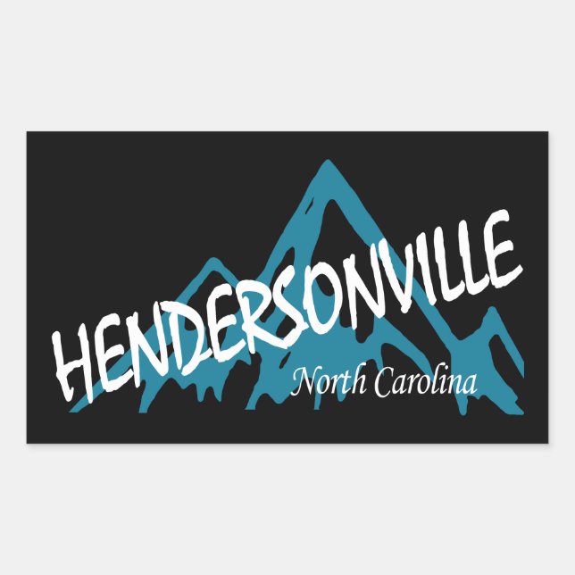 Hendersonville North Carolina Mountains Rechteckiger Aufkleber (Vorderseite)
