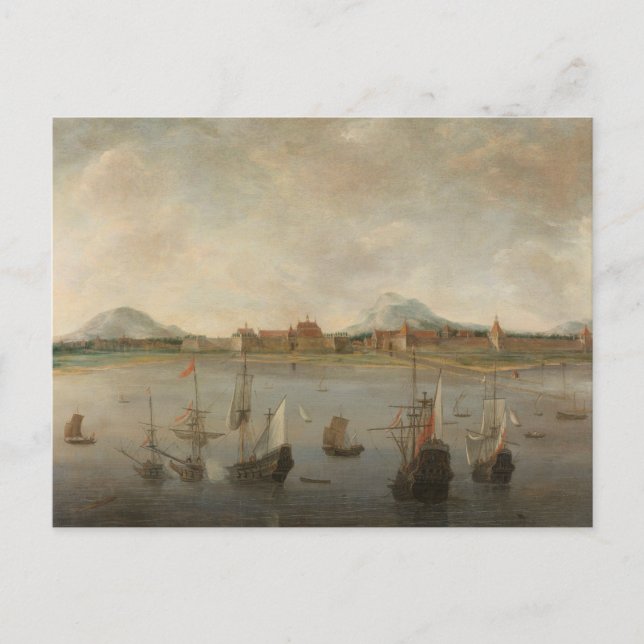 Hendrick Dubbels - Sicht auf Batavia Postkarte (Vorderseite)