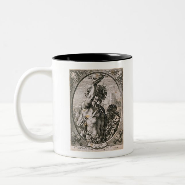 Hendrick Goltzius Bacchus God of Wine Zweifarbige Tasse (Links)