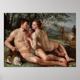 Hendrick Goltzius Der Fall des Menschen 1616 Mauer Poster
