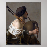 Hendrick ter Brugghen Bagpipe Player