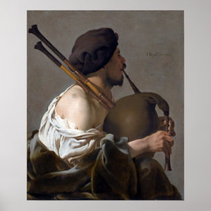 Hendrick ter Brugghen Dudelsack-Spieler Poster