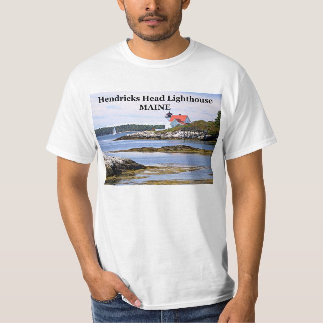 Hendricks Hauptleuchtturm, Maine-T - Shirt (Vorderseite)