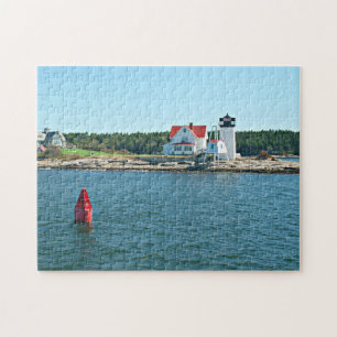 Hendricks Hauptleuchtturm, Southport Insel Maine Puzzle