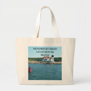 Hendricks Head Lighthouse, Maine Jumbo Stoffbeutel