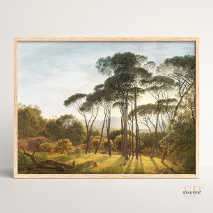 Hendrik Voogd Italienische Landschaft Schirmkiefer Poster