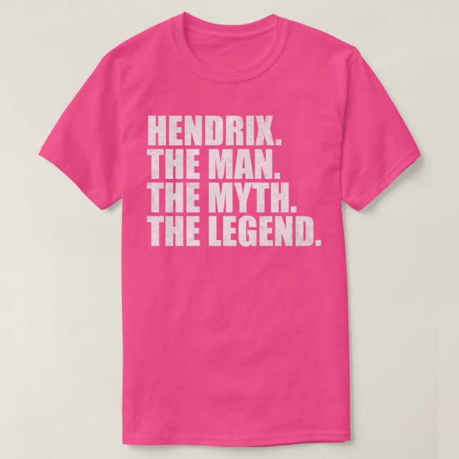 Hendrix Hendrix Name Hendrix Vorname T-Shirt (Design vorne)