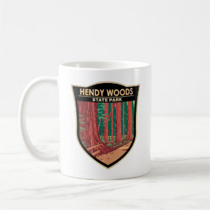 Hendy Woods State Park California Abzeichen Vintag Kaffeetasse