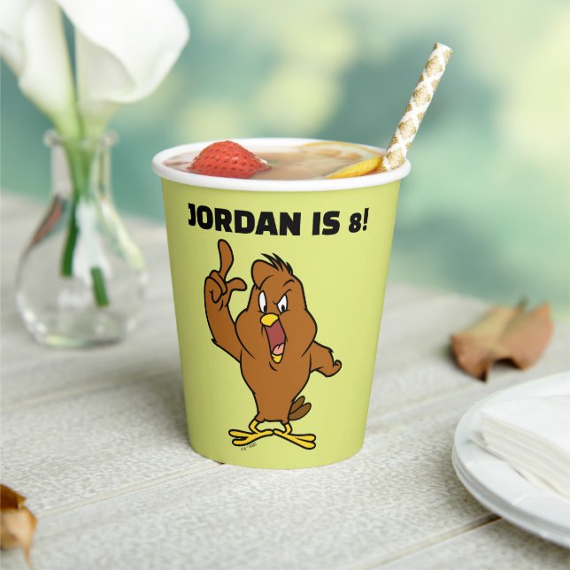 Henery Hawk Yelling Pappbecher (In Situ)