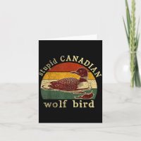 Hengst Kanadischer Wolf Lustiger Loon Vogel Loons