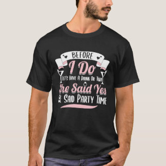 Hengstparty Hochzeit Verheiratet Junggeselle Braut T-Shirt